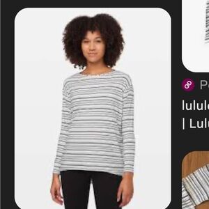 lululemon athletica Striped Black and White Back In Action